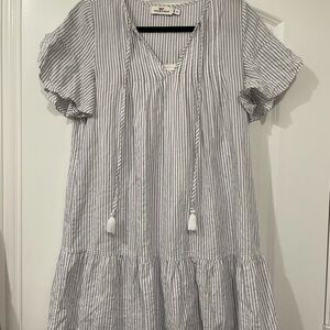 Short stripe cotton dress